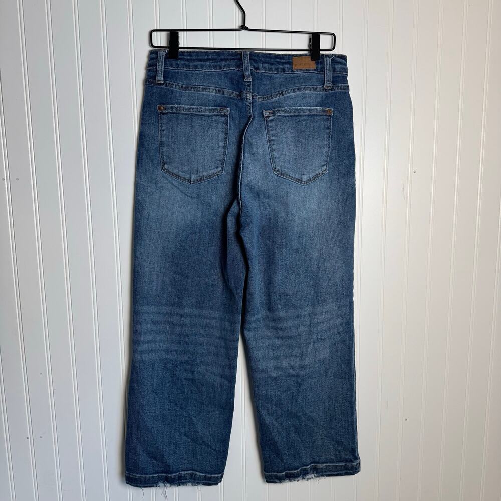 Judy Blue High-Rise Wide Leg Cropped Denim Jeans Women’s Size 9/29 - Picture 2 of 12